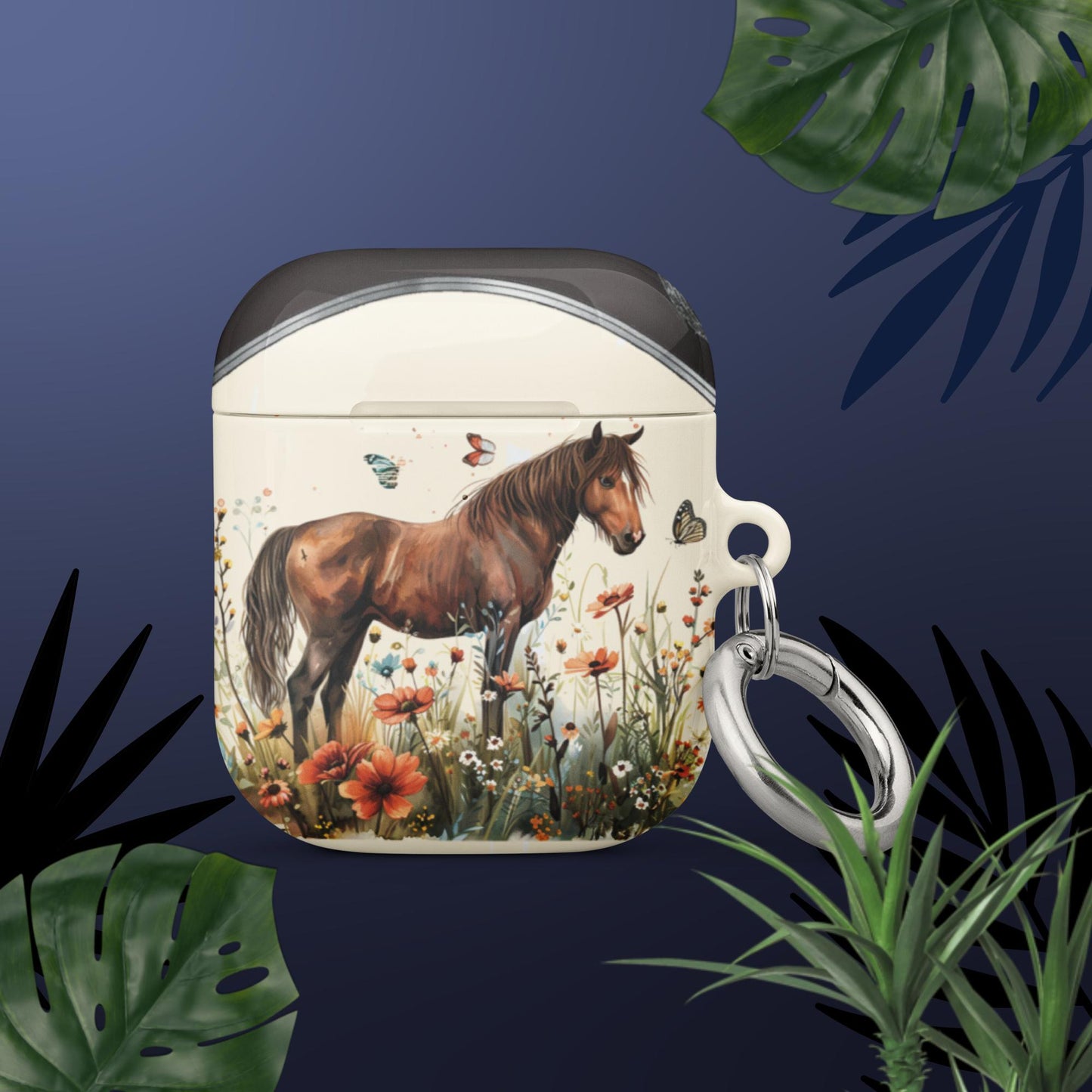 Horse And Butterflies Case For AirPods®