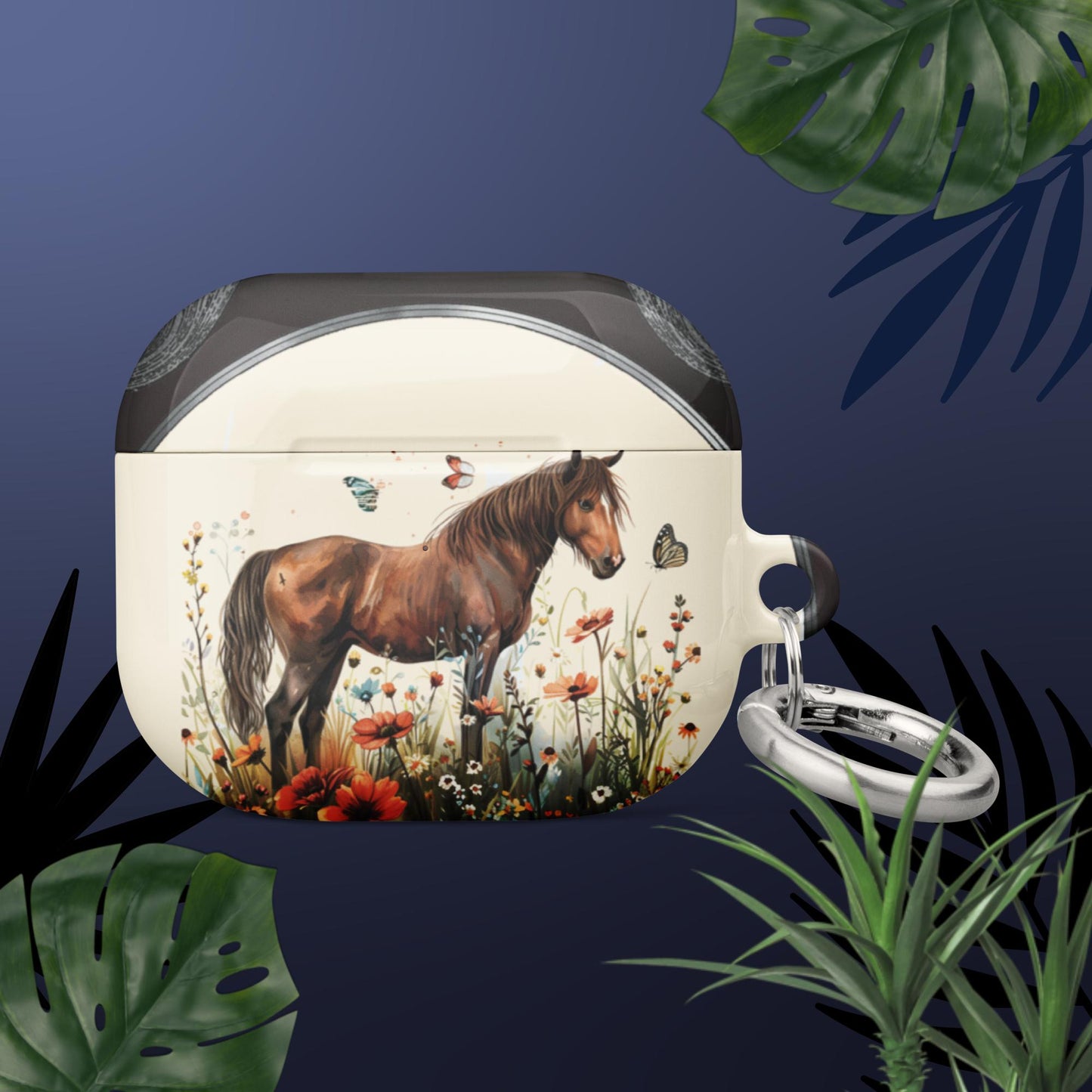 Horse And Butterflies Case For AirPods®