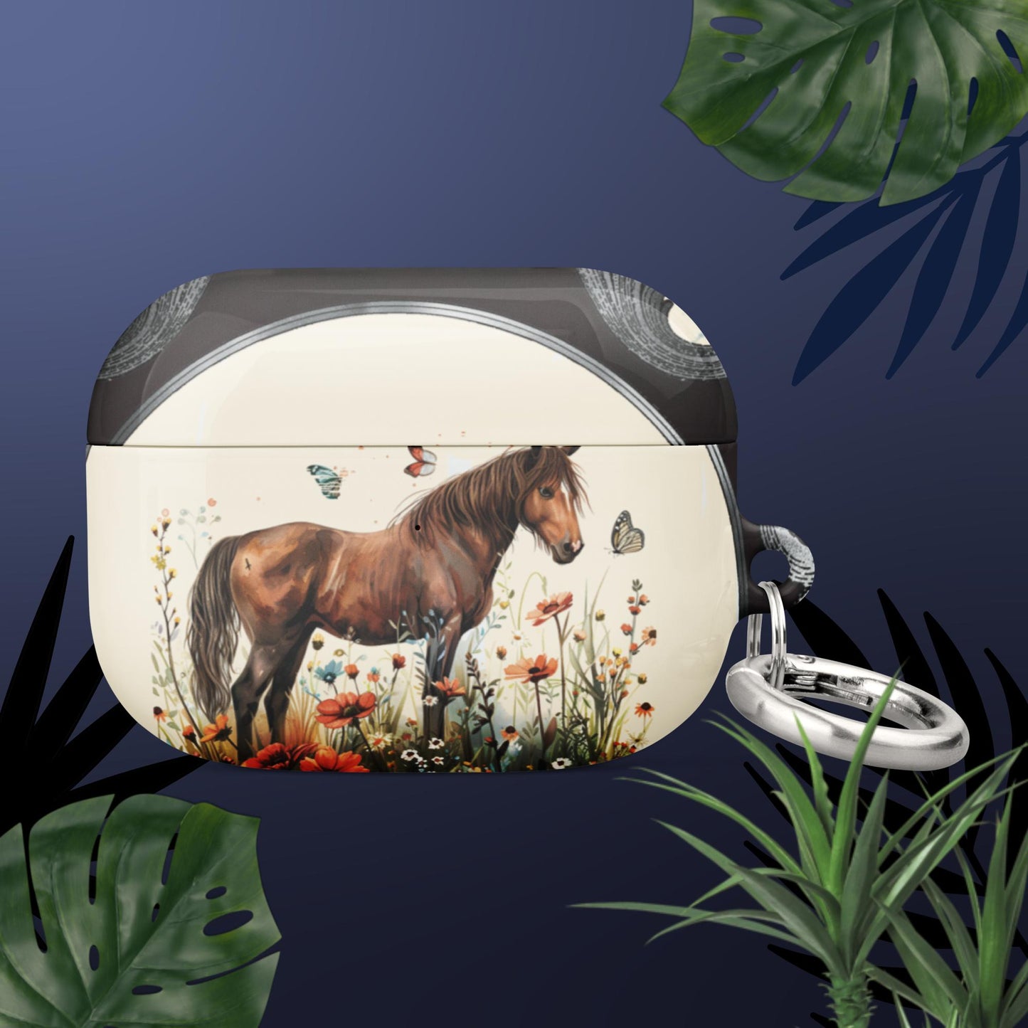 Horse And Butterflies Case For AirPods®