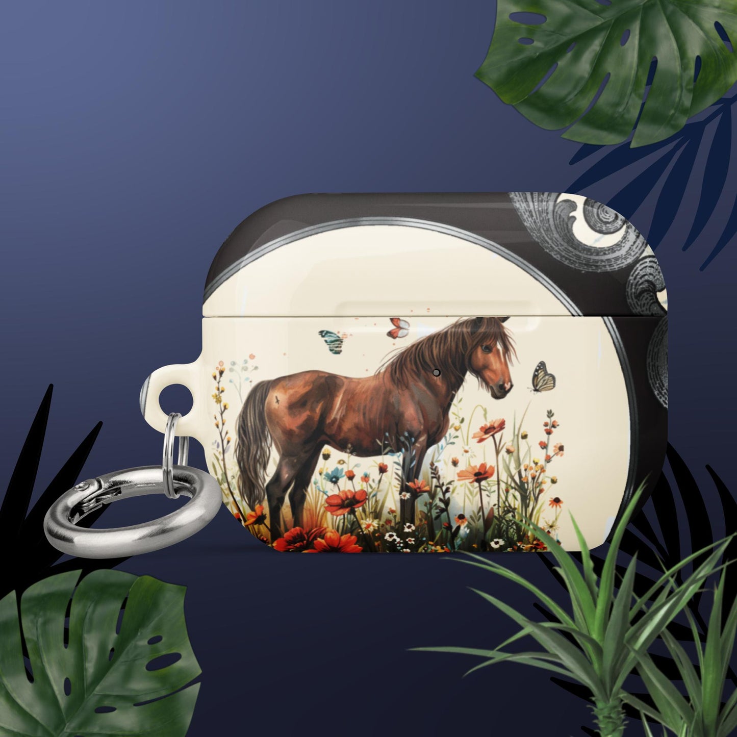 Horse And Butterflies Case For AirPods®