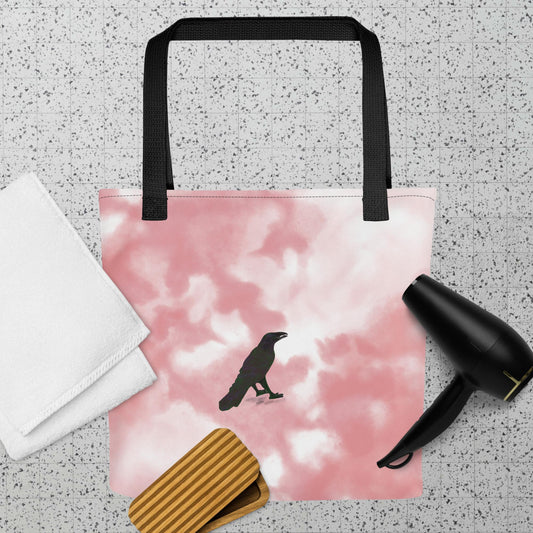 Pink Tied-Dye Tote Bag