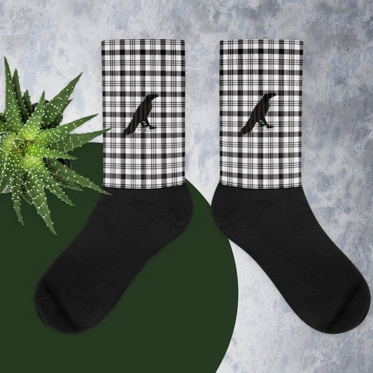 Plaid Raven Socks