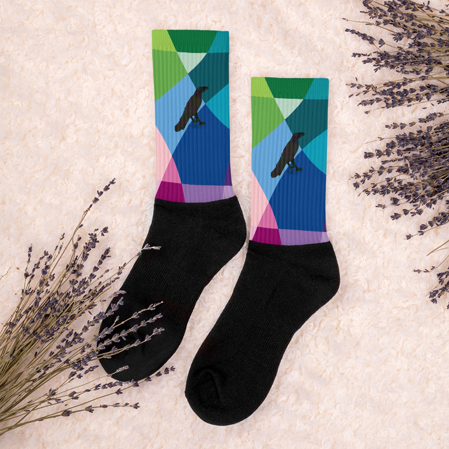 Raven Jewel Colorful Socks