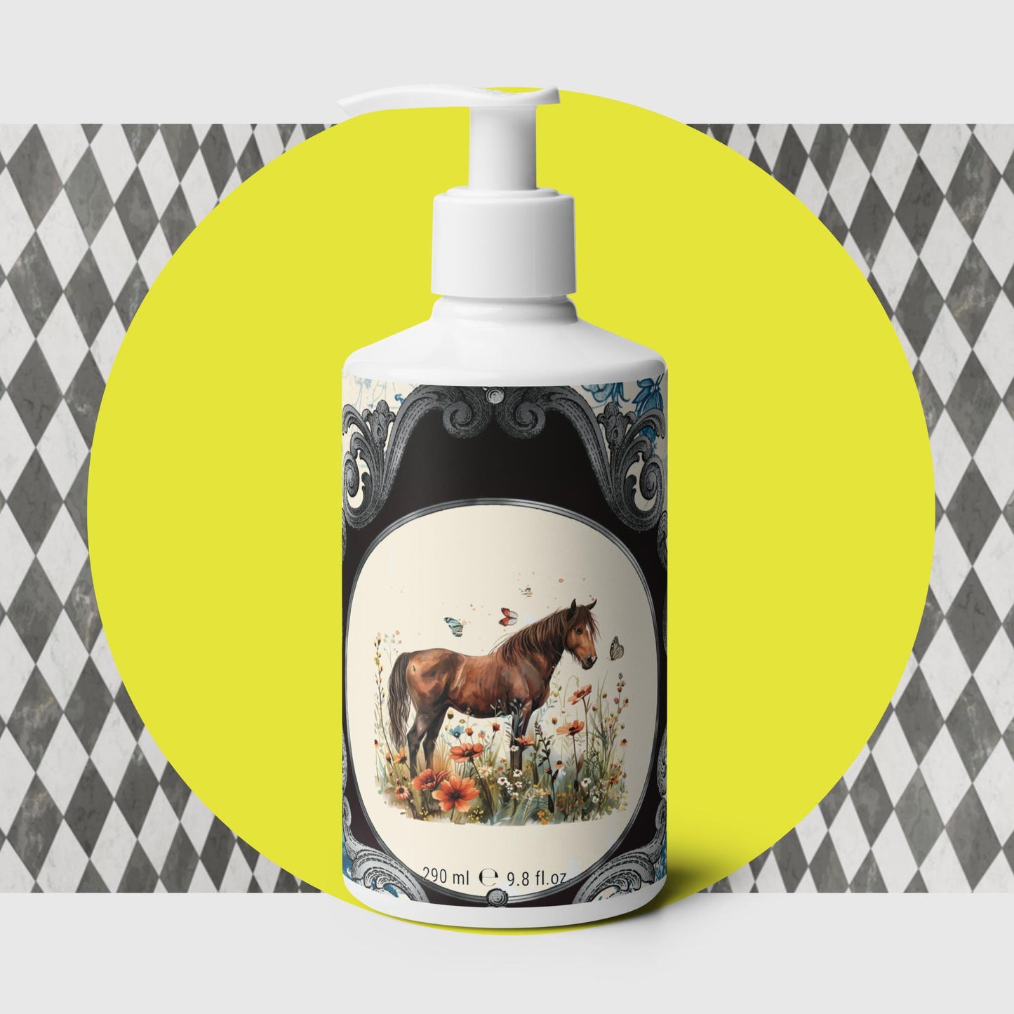 Horse And Butterflies Floral Hand & Body Lotion