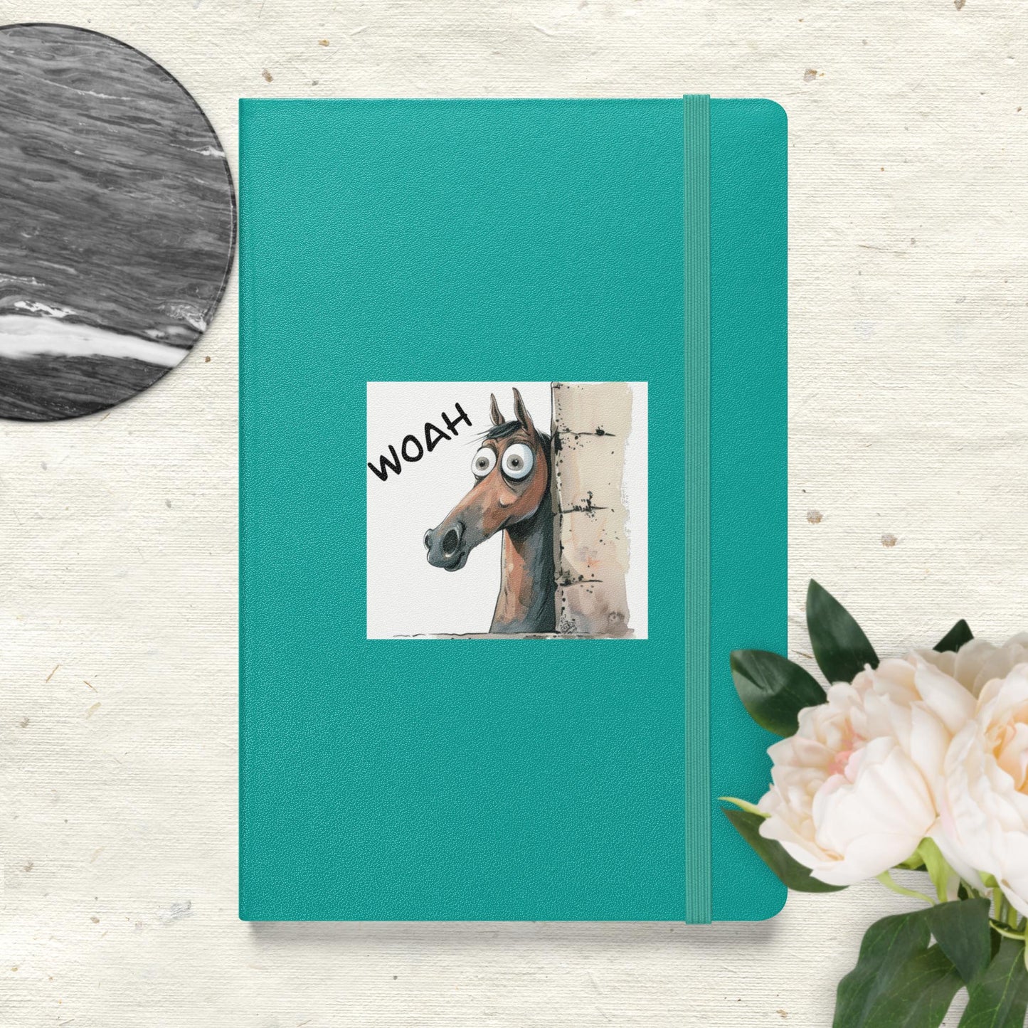 Woah Horse Hardcover Bound Notebook