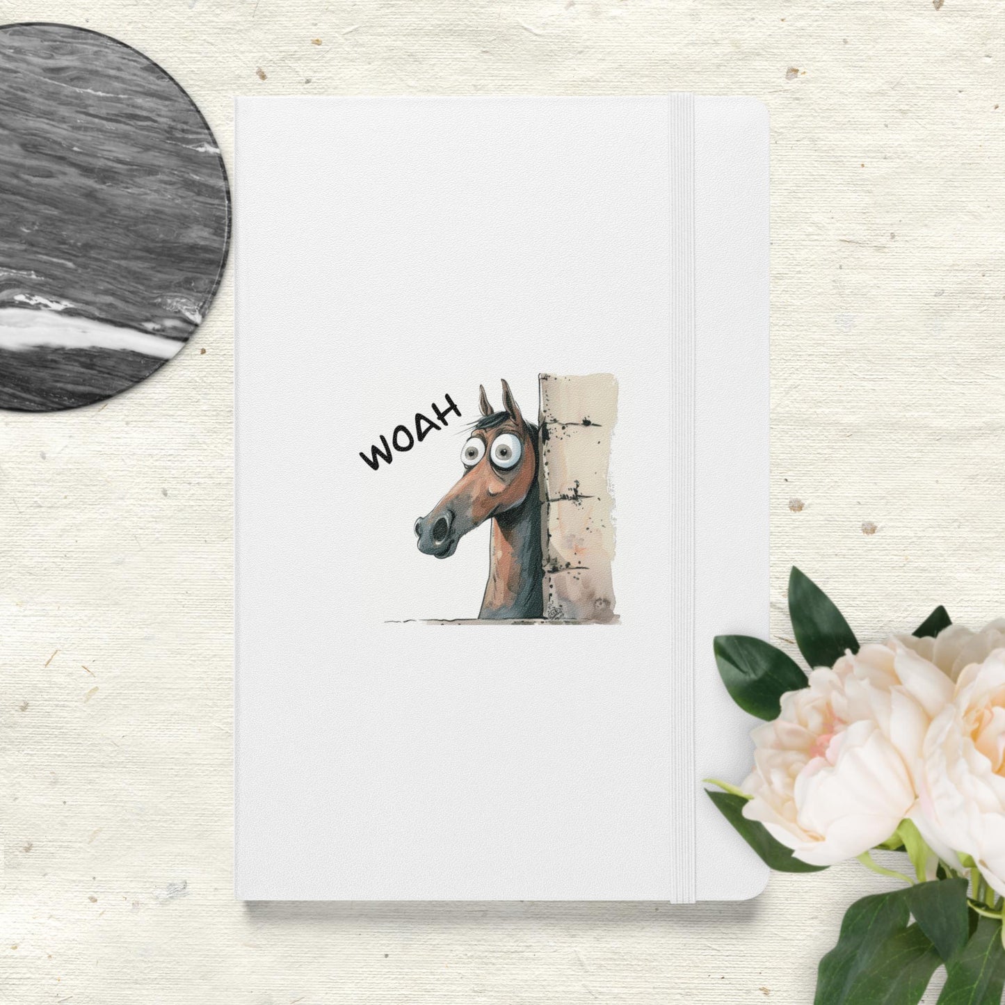 Woah Horse Hardcover Bound Notebook