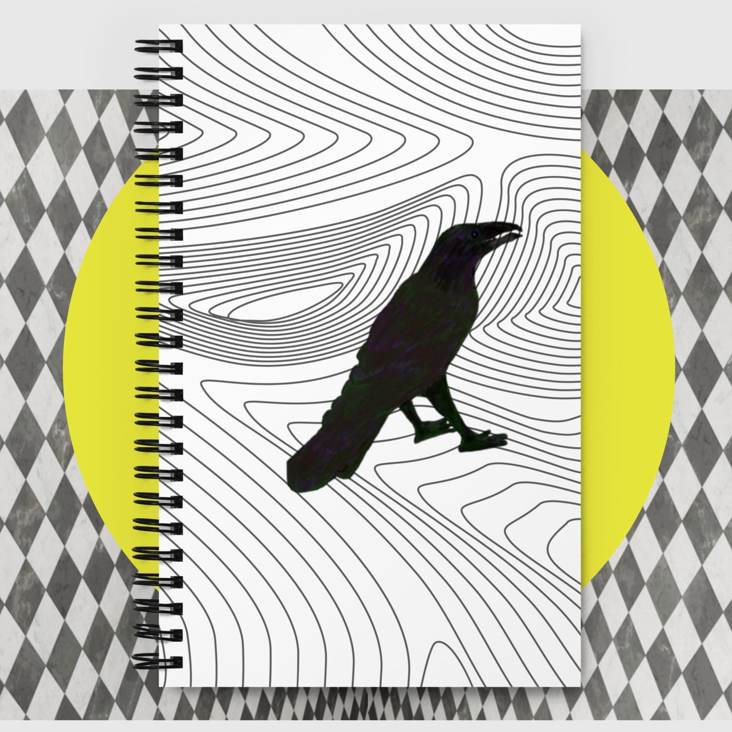 Trippy Raven Spiral Notebook