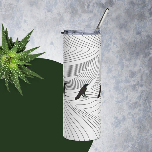 Trippy Raven Stainless Steel Tumbler