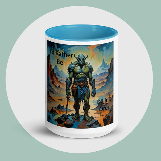 I'd Rather Be Killing Orcs 15 oz Mug